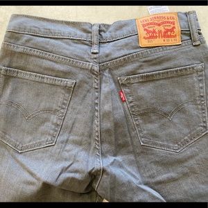 Levi’s 511 grey jeans 33x32